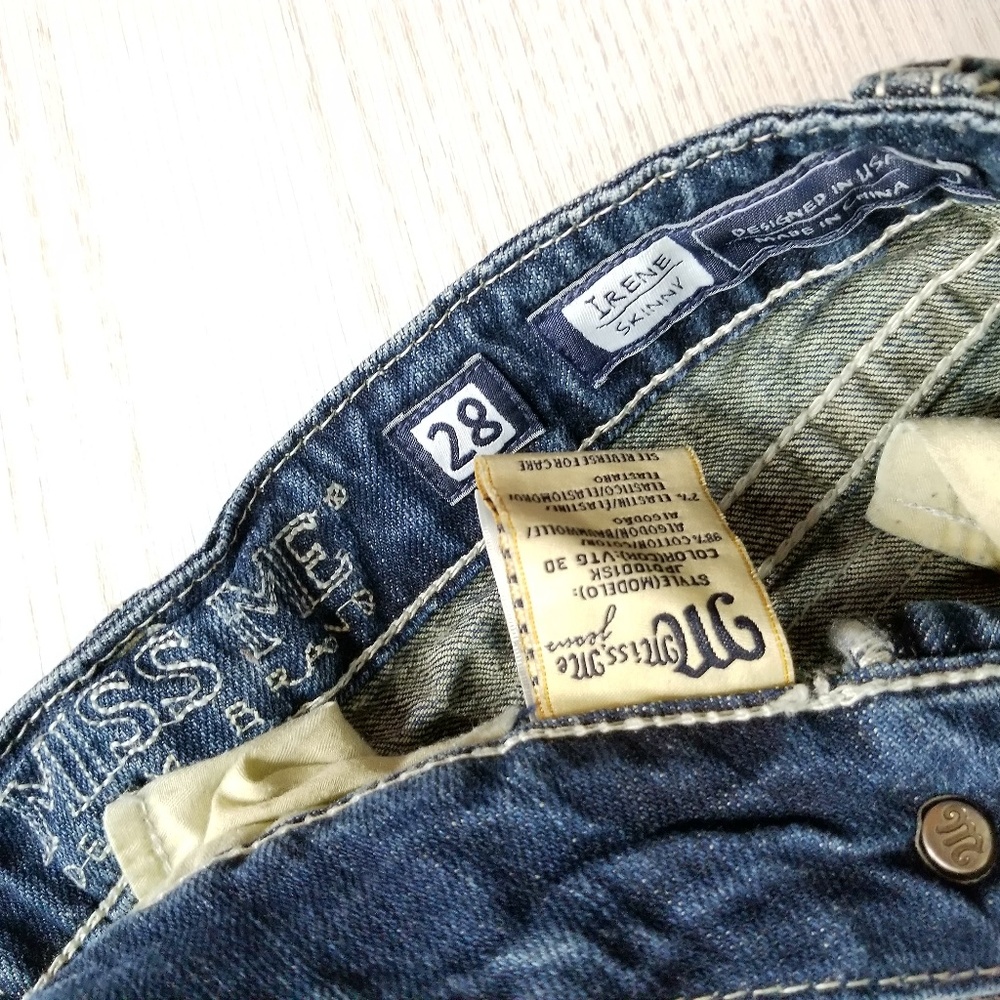 Miss Me Irene Skinny Distressed Casual Jeans - Picture 3 of 5